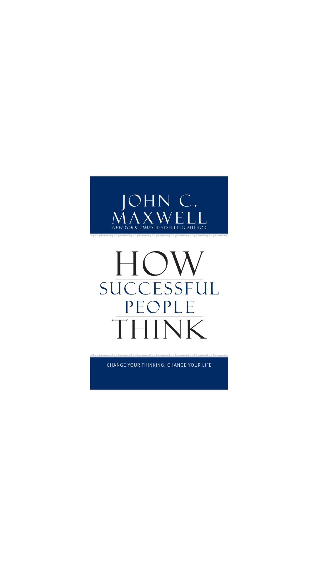 How successful people think cover