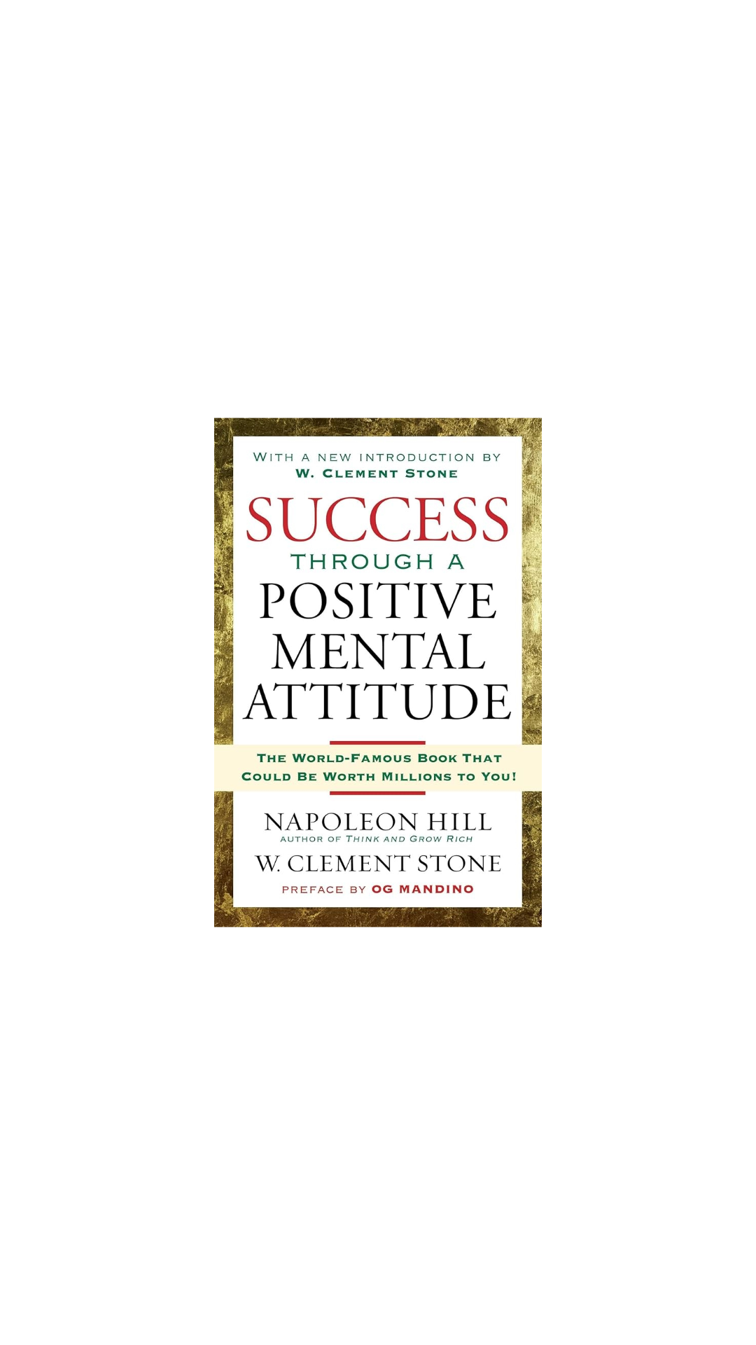 Success Through A Positive Mental Attitude cover