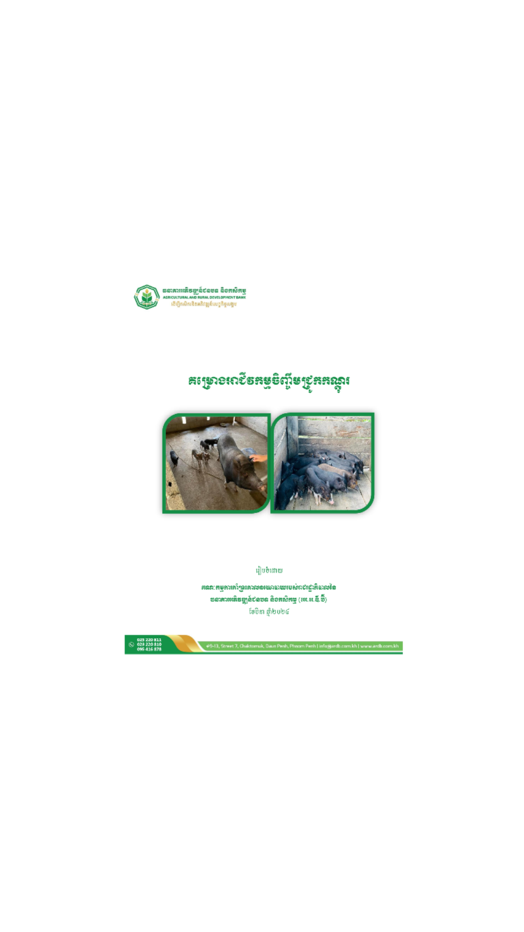 គម្រោងអាជីវកម្មចិញ្ចឹមជ្រូកកណ្តុរ cover
