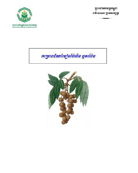 គម្រោងអាជីវកម្មដាំដុះមៀនប៉ៃលិន ឬតាង៉ែន cover