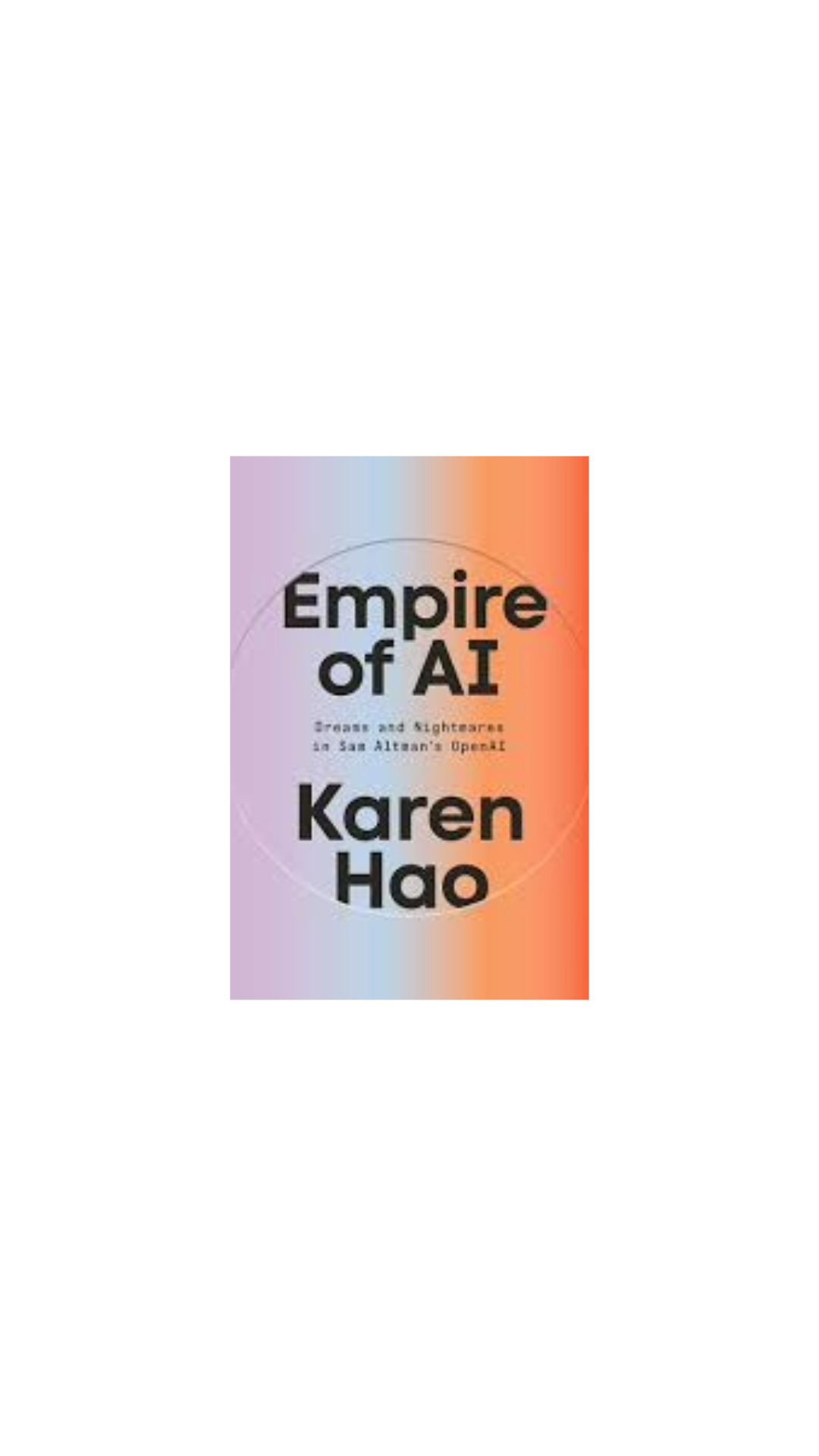 Empire of AI cover
