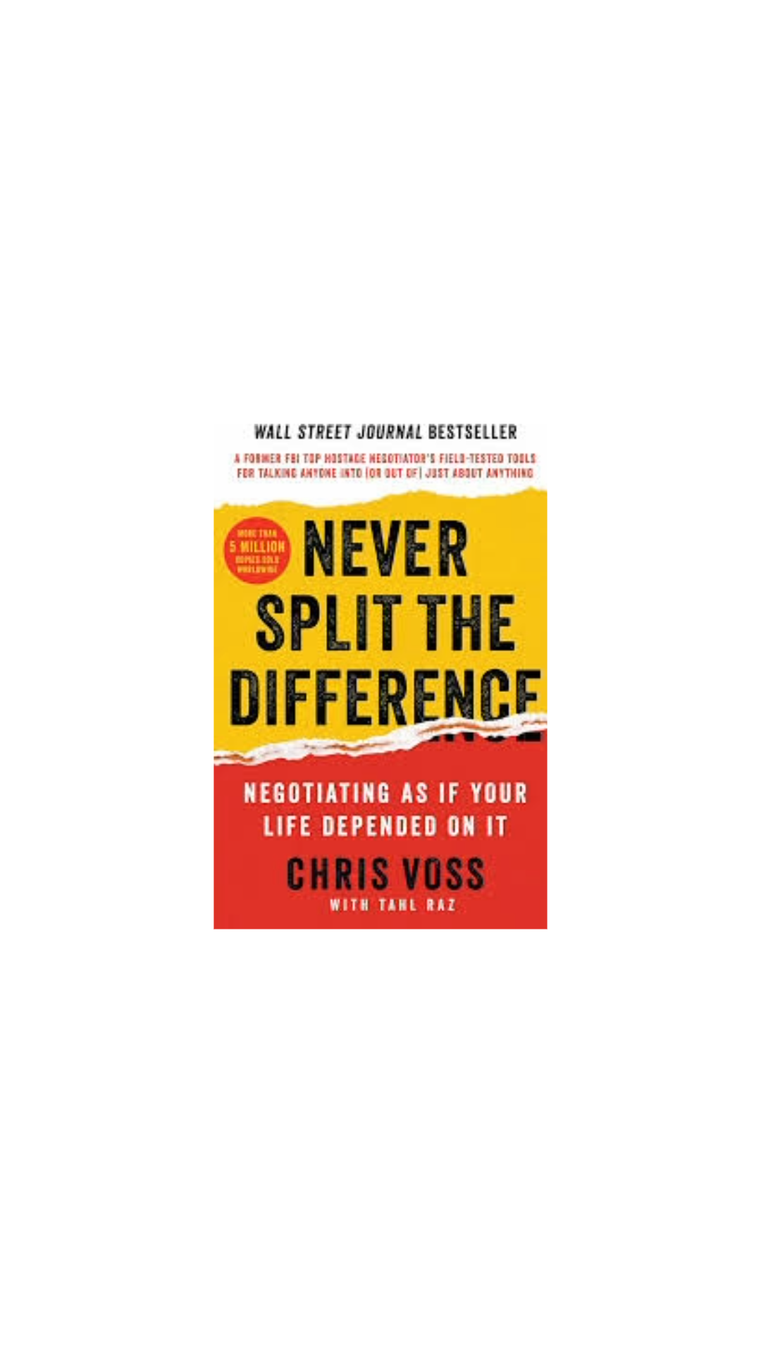 Never Split the Difference cover