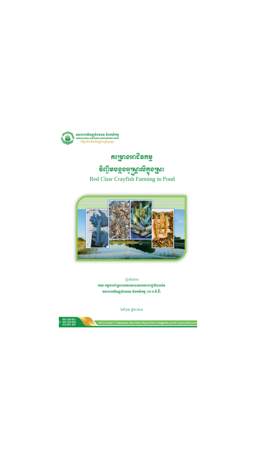គម្រោងអាជីវកម្មចិញ្ចឹមបង្កងអូស្រ្តាលីក្នុងស្រះ cover
